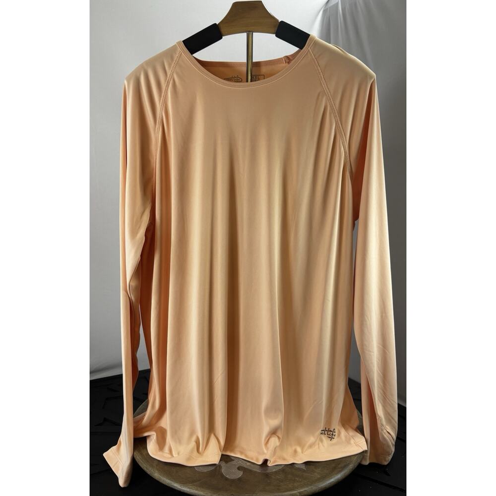 Reel Life Women Long Sleeve Beach UV Protective Shirt XXL Peach Parfait Fishing - Picture 5 of 6
